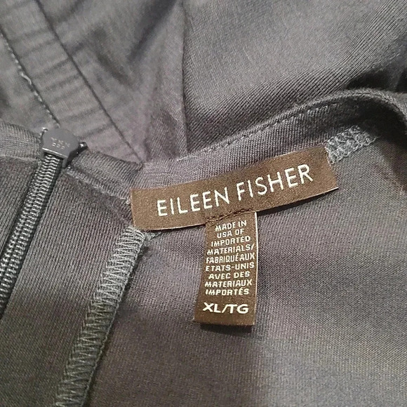 Eileen Fisher cap sleeve wide leg jumpsuit - Picture 6 of 7